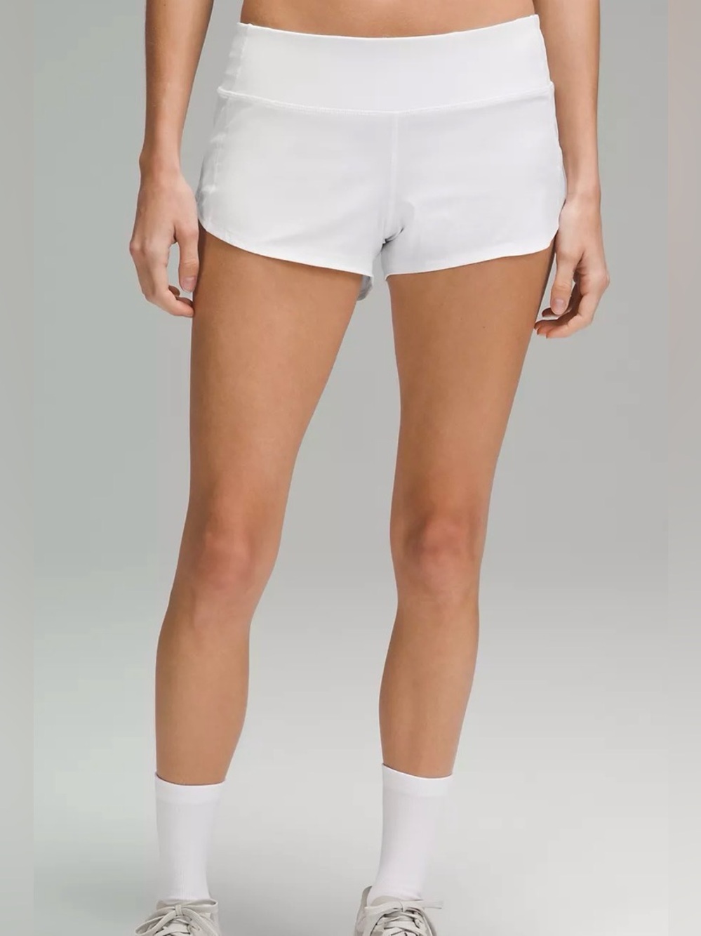 Lululemon Women's White Active Stretch Shorts